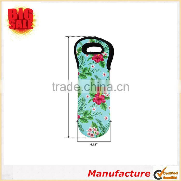 Neoprene Totes and Carriers For Wine Champagne Bottles Printing Tote Bag