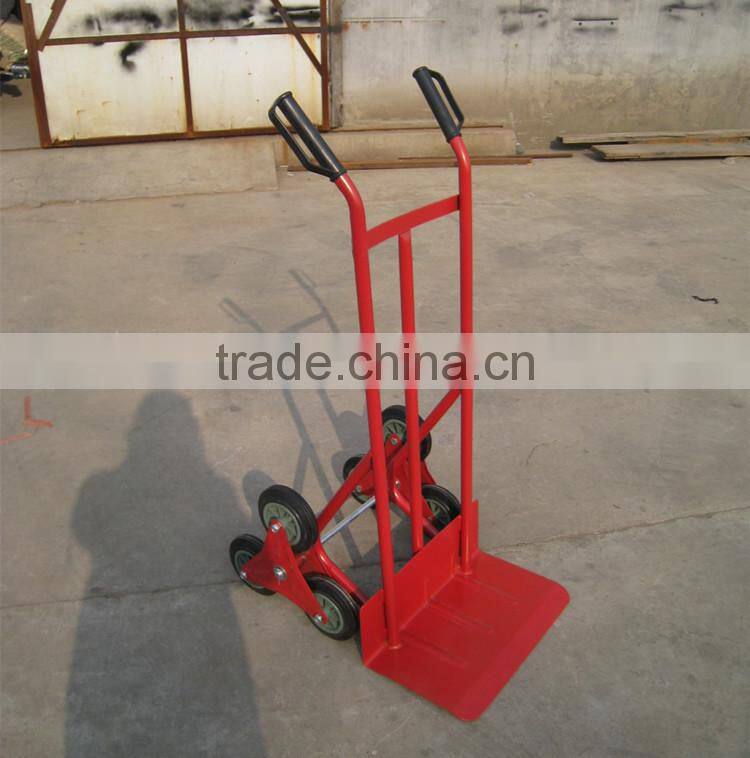 250kg heavy duty convertible equipment three wheel stair climbing hand trolley
