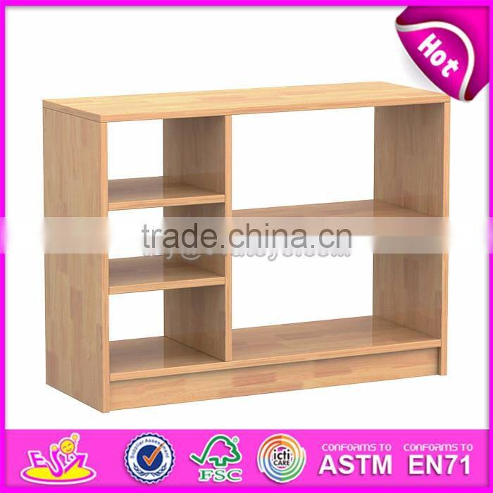 Best wholesale kindergarten toy storage wooden kids storage shelves W08C195