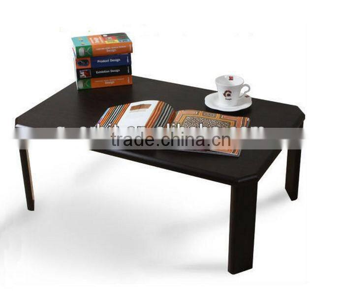 Modern design wooden tea table, living room furniture side table with shelf