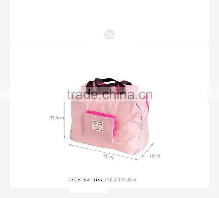 2015 Fashion simple style foldable travel bag