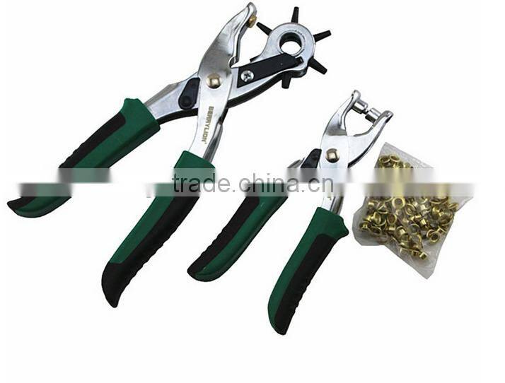 Berrylion Plastic handle Leather Punch 2pcs set Belt Leather Punch Set