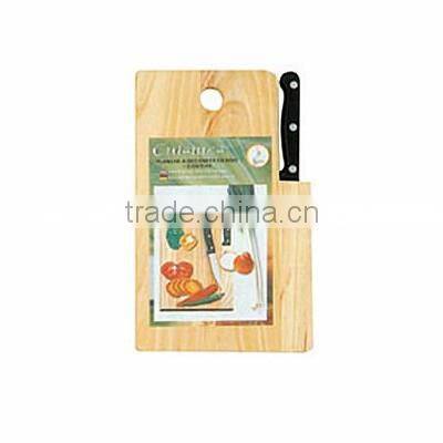 2pcs knife set with wooden cutting board