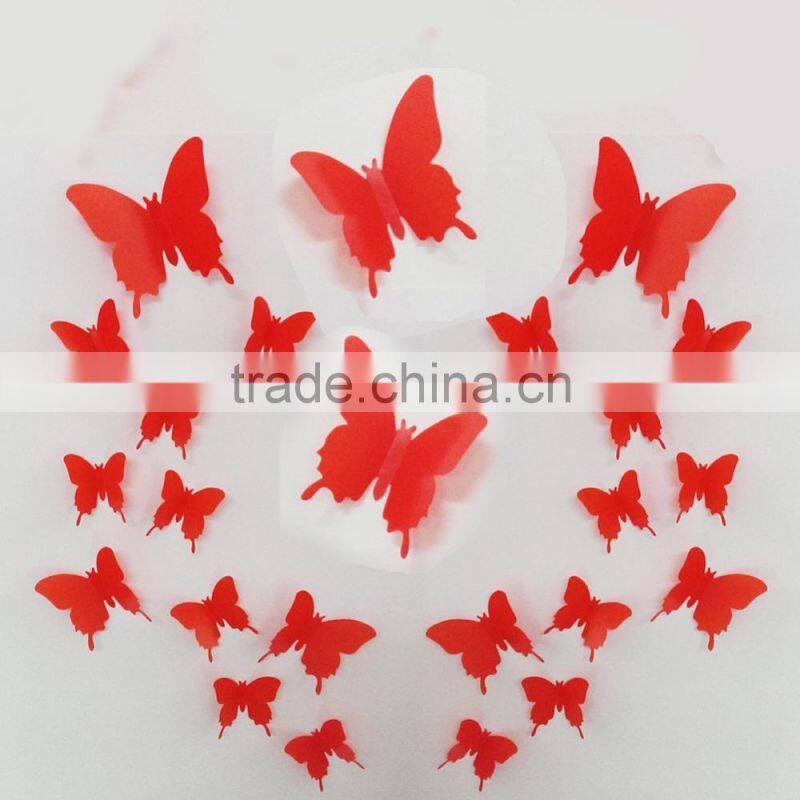Butterfly removable home wallpaper Art DIY kids room decoration 3d wall stickers