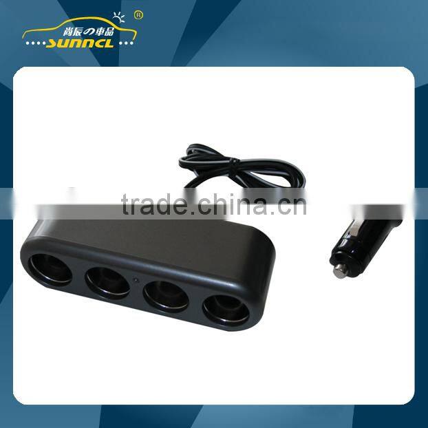 2015 Car Cigarette Lighter 4 way Socket Adapter Plug Socket for iPhone , Tablet