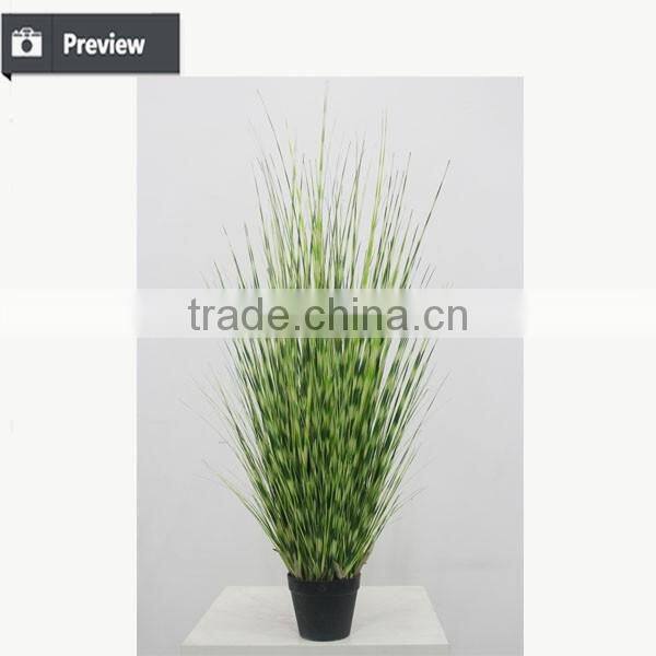 Artificial Potted Grass Synthetic Onion Grass In Pot Fake Grass in Pot for Indoor Decoration