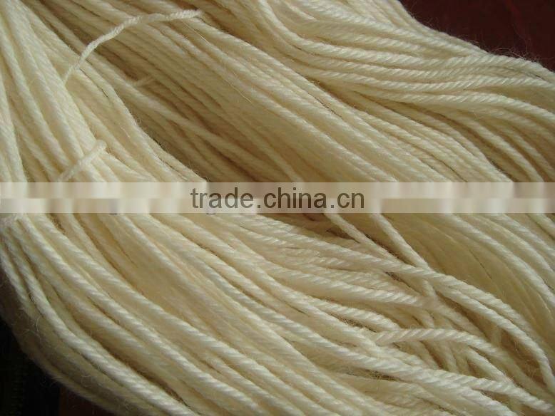 100% Wool carded yarn 4/6.6Nm for pad