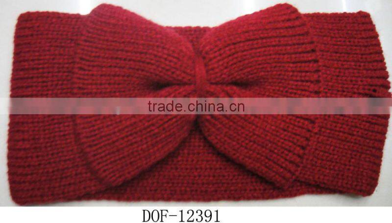 Fashion lady new Hot knitted bow headband for winter