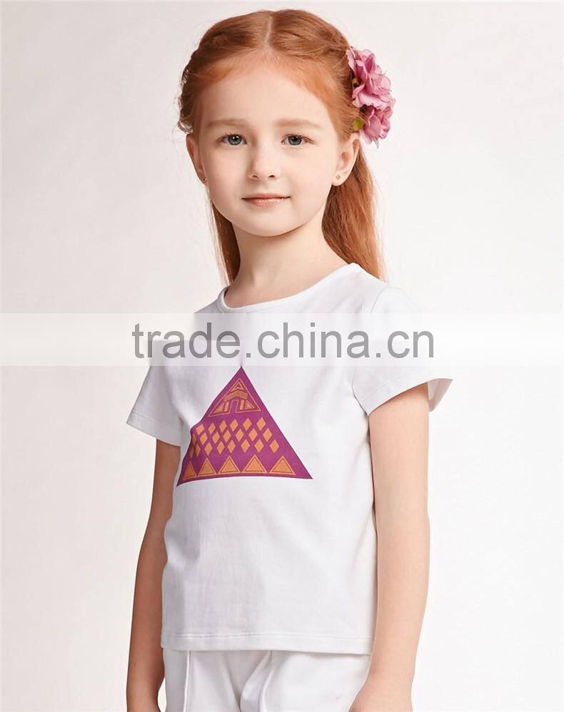 custom graphic printing cheap children online sale girls t shirt suit dress