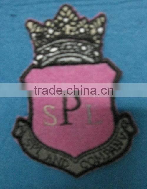 machine embroidery custom kids clothes badge