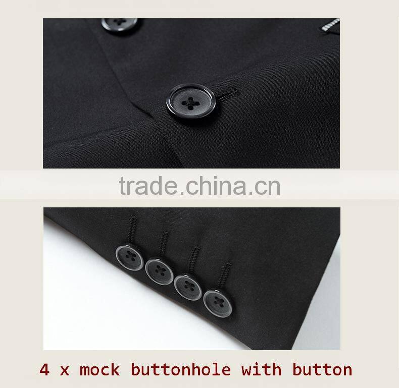 Fashionable Men 2-Button Trim Business Suit With Promotional Price