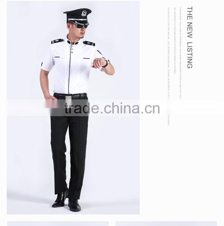 Men Polyester / Cotton Shirt Design Security Guard Uniform