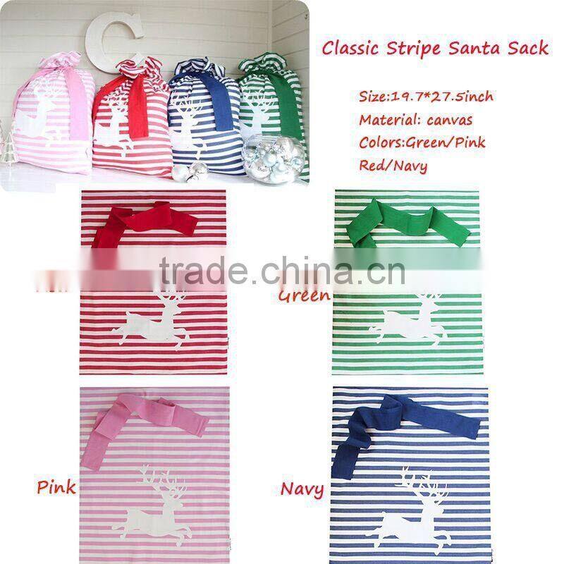 Wholesale canvas Santa Sack for Christmas