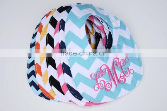 Personalized Seersucker Monogrammed Bib