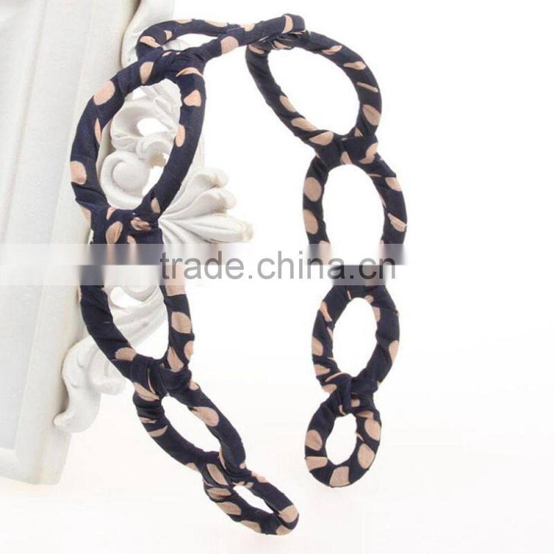 Ladies Hair Accessory Fashion Hollow Fabric Headband