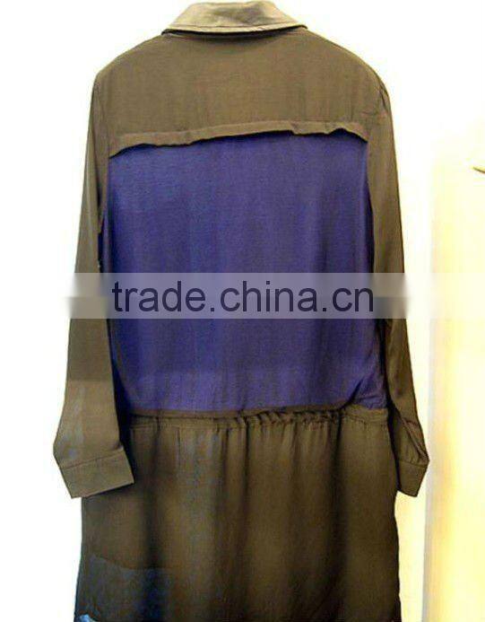 Hot selling fashion ladies long shirt latest designs