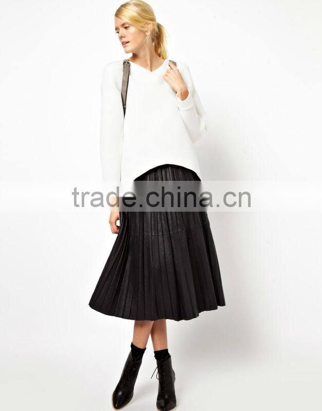 Wholesale polyester white v-neck padded women's hoodie