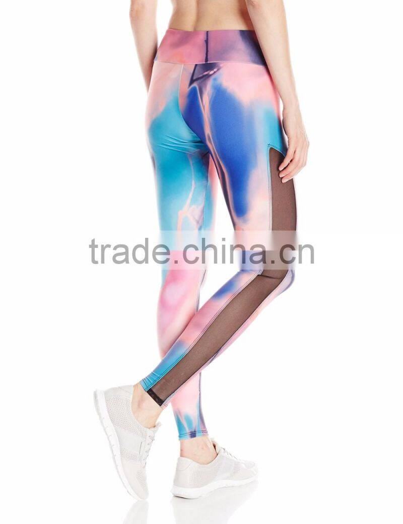 Women Athletic Fitness Pants Colored Leggings Custom Print Yoga Pants