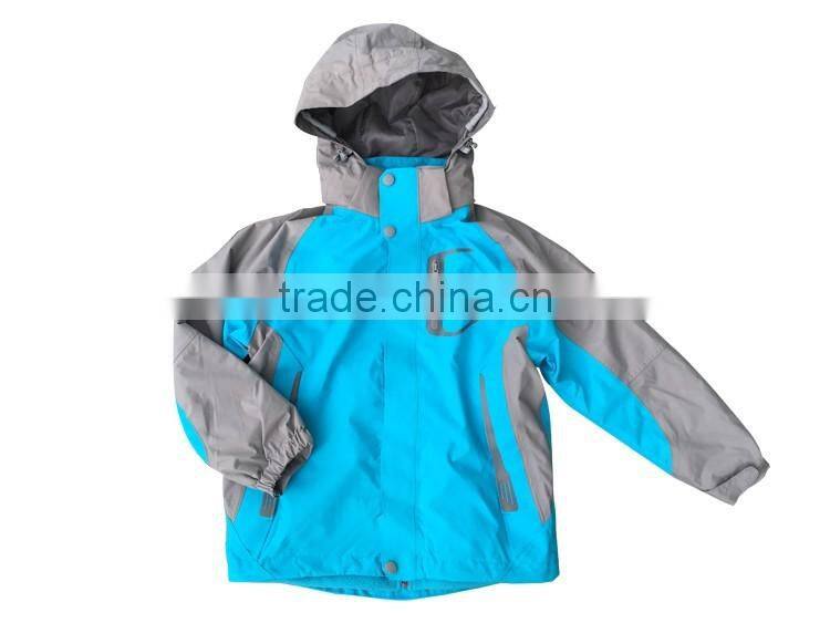 Children winter jacket with hood boys winter 3 in 1 jacket for sport