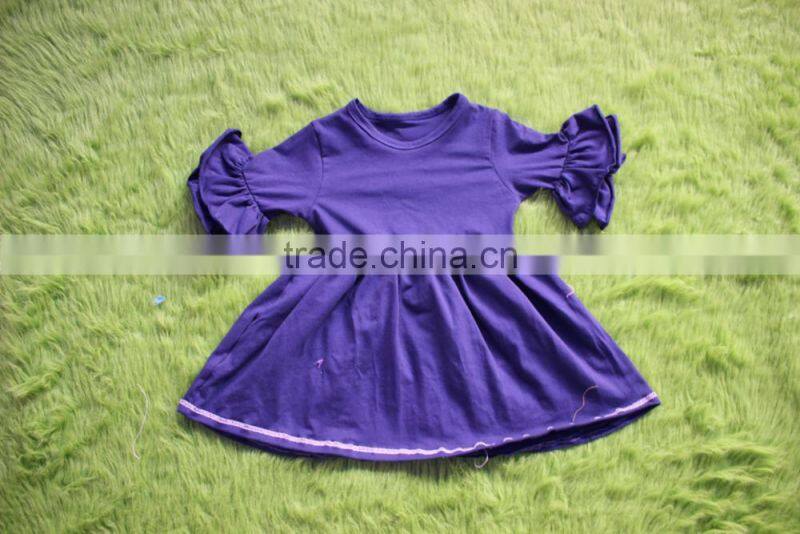 baby girl 3/4 sleeves shirts top fashion girl t shirt 100% knit cotton t-shirt girl