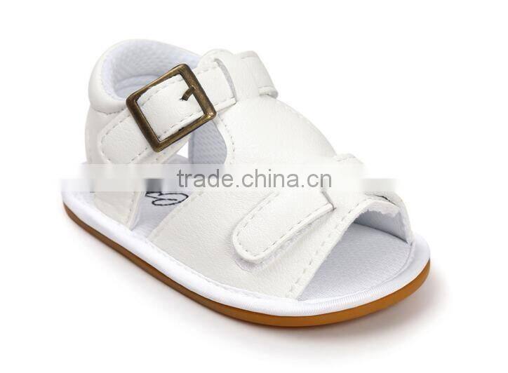 2017 new design baby girl sandals, leather baby sandals