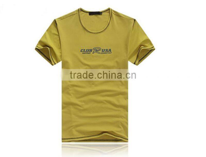 Womens and mens unisex sonic welding printing slim fit t-shirt