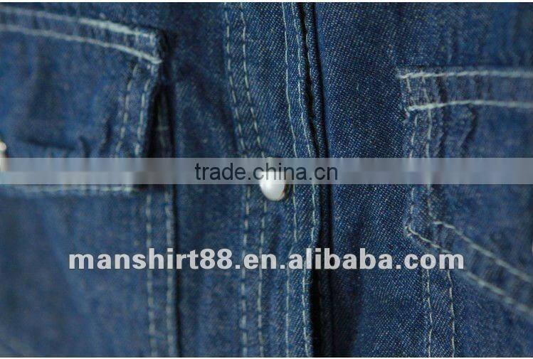 High quality 100%Cotton Denim long sleeve Shirt for men