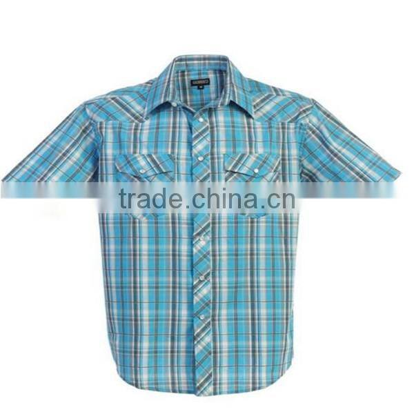 2016 new wholesale Long Sleeve Snap custom mens casual dress shirts