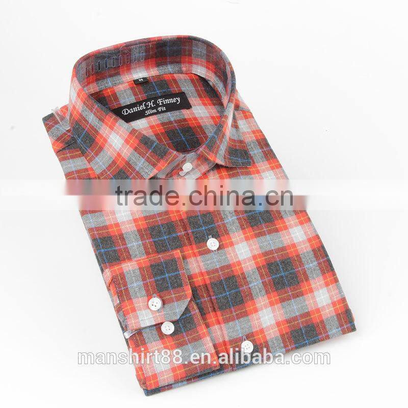 2016 100% cotton custom flannel shirt man winter warm shirt