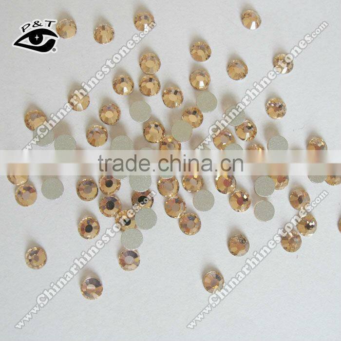 Non hotfix DMC flat back crystal ss16 4MM Lt peach color for dress