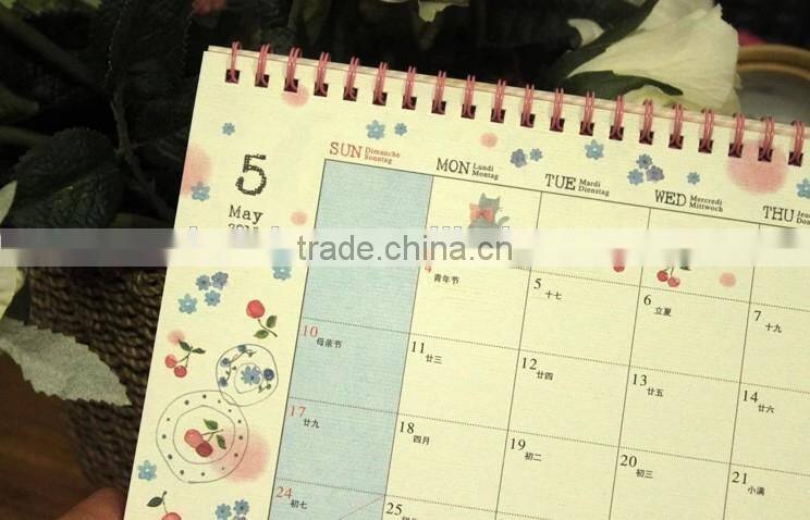 2014 Customized Calendar Desk Calendar Printing