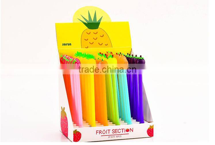 Gel Pen Friction Erasable Disappearing Ink Pen by Friction Cute Fruits Apple Strawberry