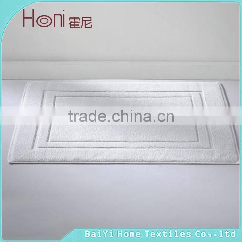 100% cotton plain dyed luxury good quality bath mat