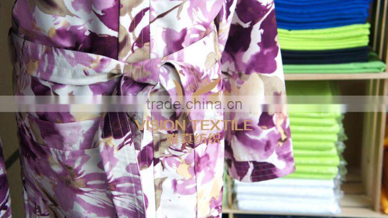 Microfiber Printed Bathrobe