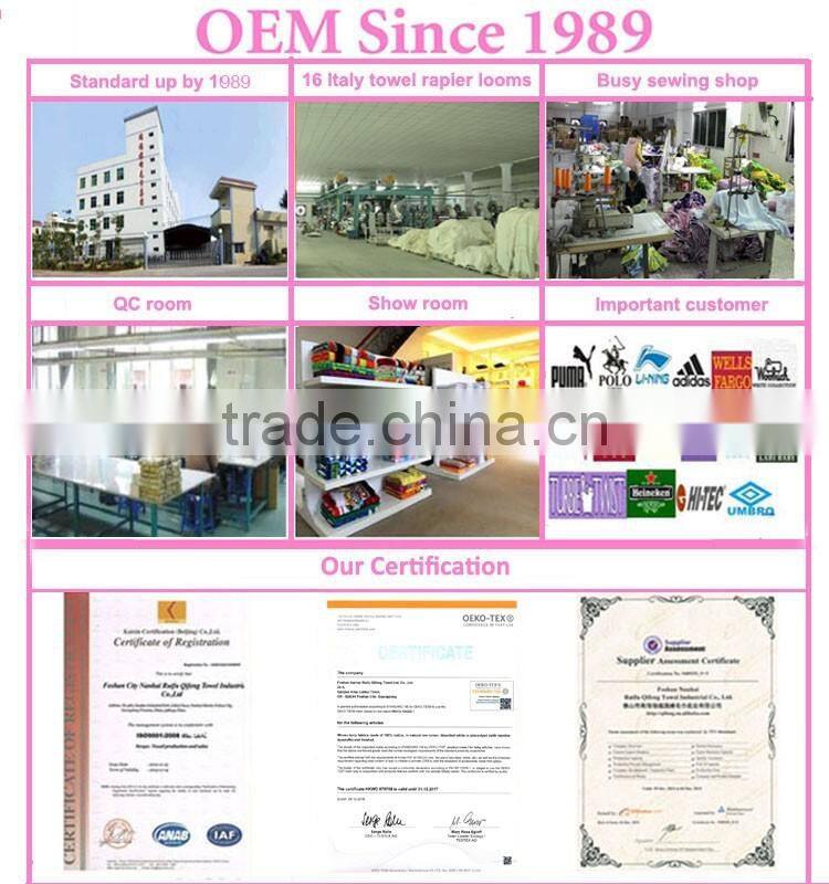 Red and blue color dye yarn jacquard cotton face towel/hand towel/ bath towel