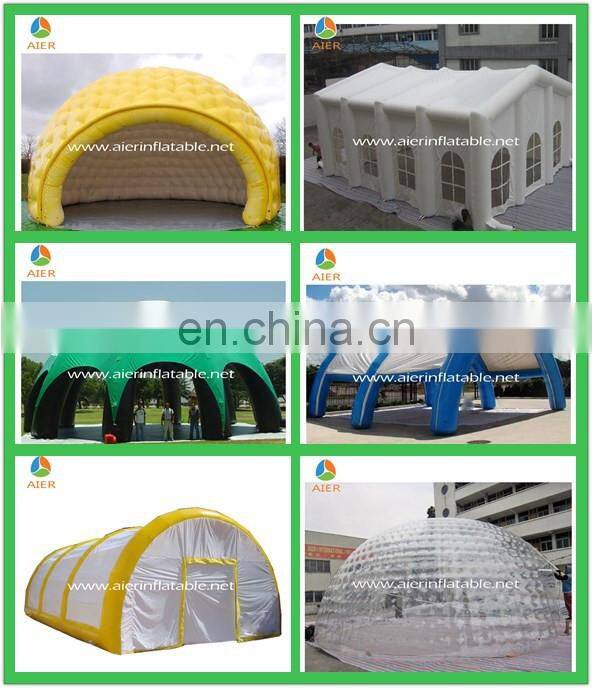 Cheap inflatable tent Yellow large inflatable camping tent for sale