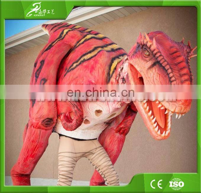 KAWAH Customized Lifelike Realistic Walking Adult Raptor Dinosaur Costume