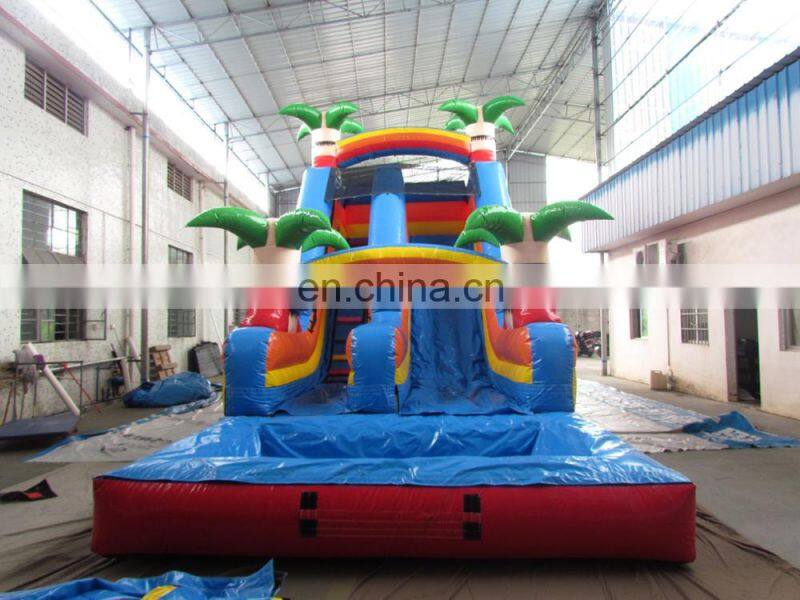 High quality outdoor toys PVC giant inflatable water slide