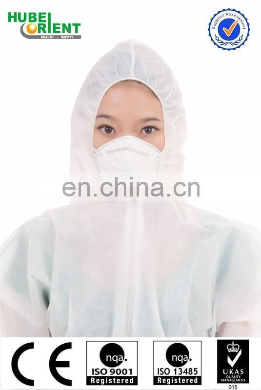 Disposable Non woven coverall with elastic hood for sale