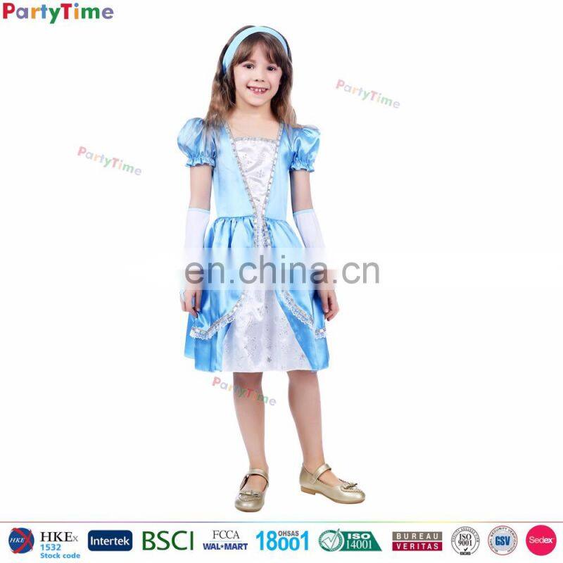 children cinderella costumes party fancy dress wholesale custom made halloween costume for kids