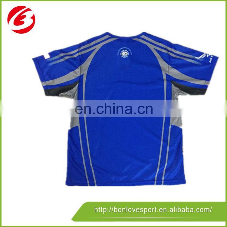 Custom Logo Print blue T Shirt