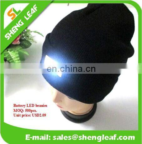 2016 best design of winner hat with charger LED light