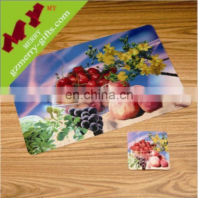 Guangzhou supplier pp table placemat / custom silicone placemat