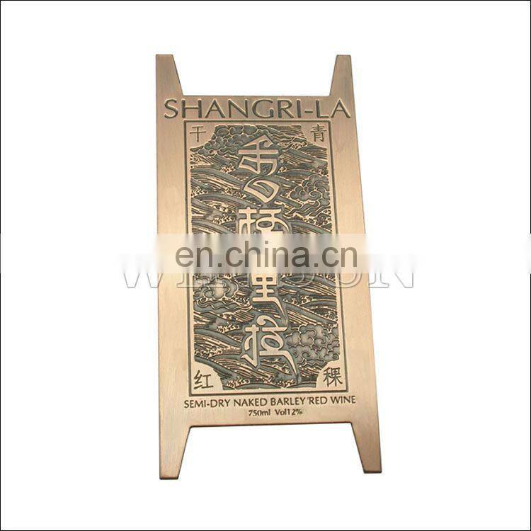 Cloth Aluminium breast name plates w/safety pin