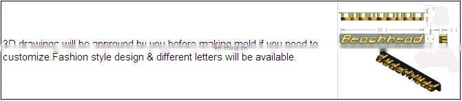 Chrome plated Eco-friendly embossed metal labels