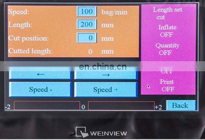 New small nitrogen potato chips packing machine/snack pouch packing machine