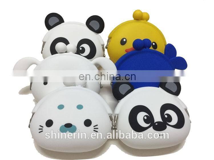 Women's Fashion Coin Purse Custom Animal Cartoon Shape Silicone Wallet