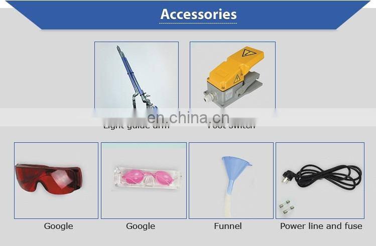 Picosecond remove tattoo Q switch machine for laser tattoo washing