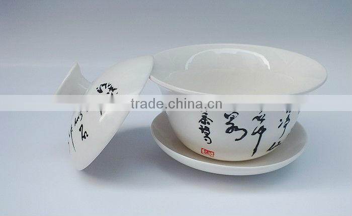 Hand Painted Porcelain Gongfu Teacup Gaiwan