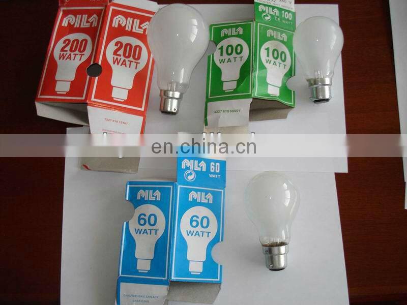 Bulb incandescent clear bulb 110v 60w